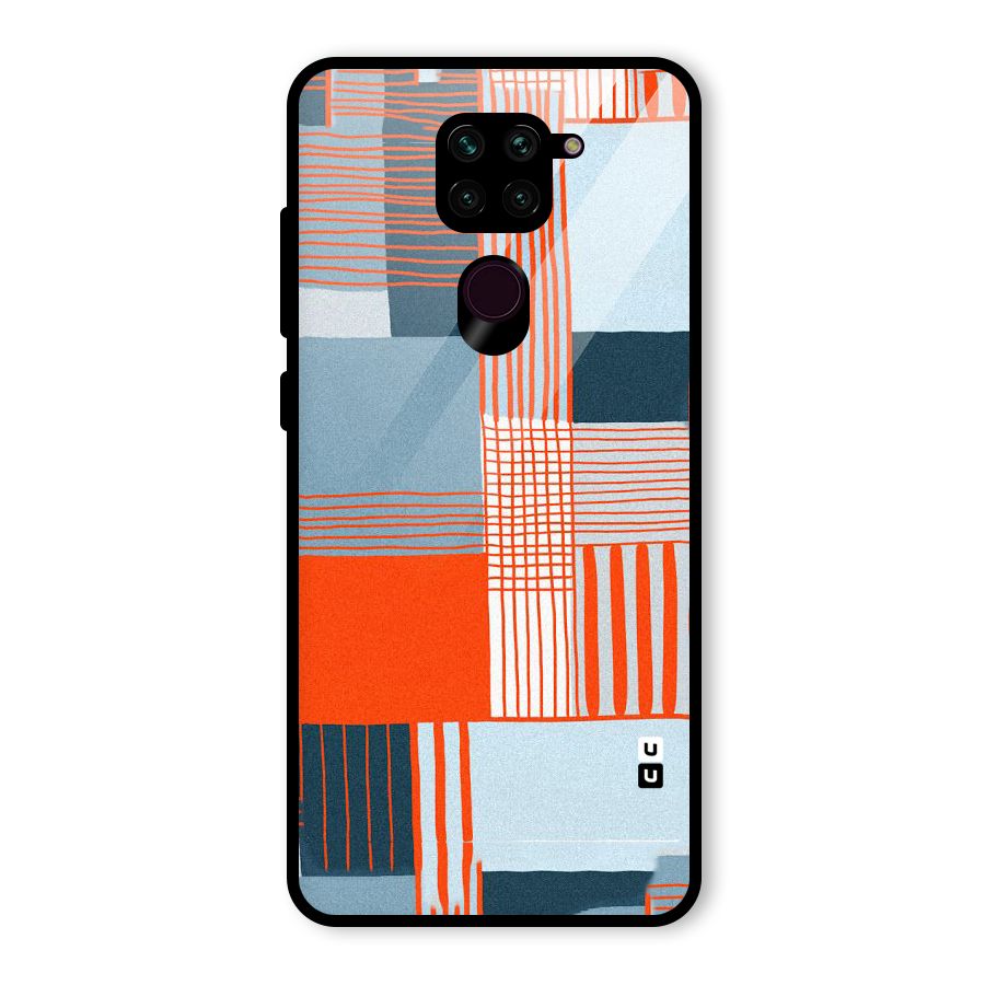 Pattern In Lines Glass Back Case for Redmi Note 9