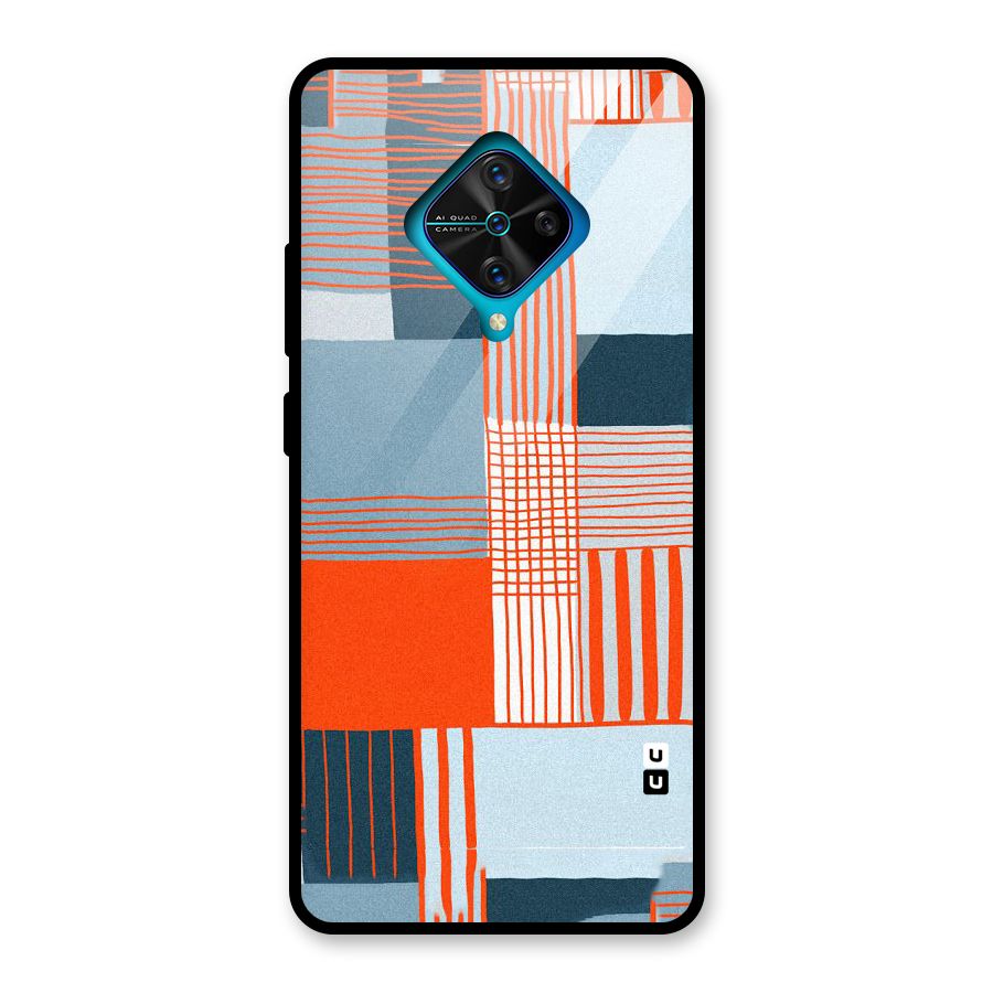 Pattern In Lines Glass Back Case for Vivo S1 Pro