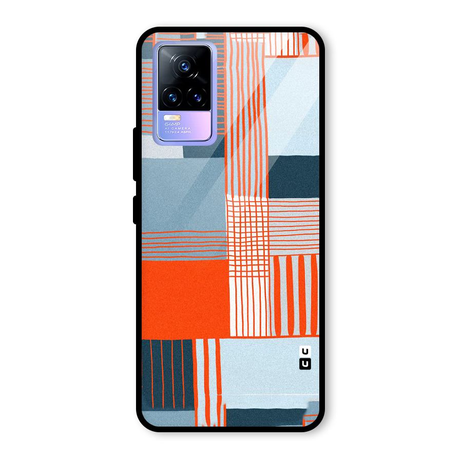 Pattern In Lines Glass Back Case for Vivo Y73