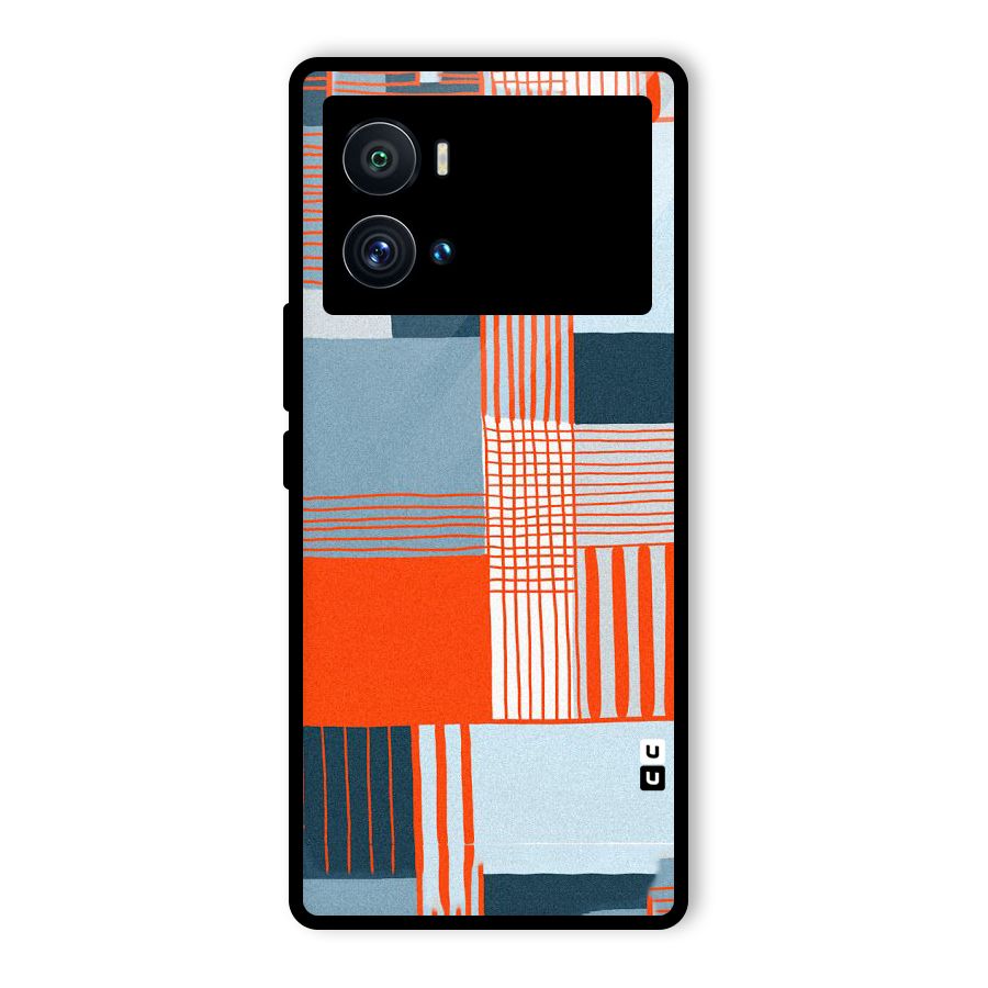 Pattern In Lines Glass Back Case for Vivo iQOO 9 Pro
