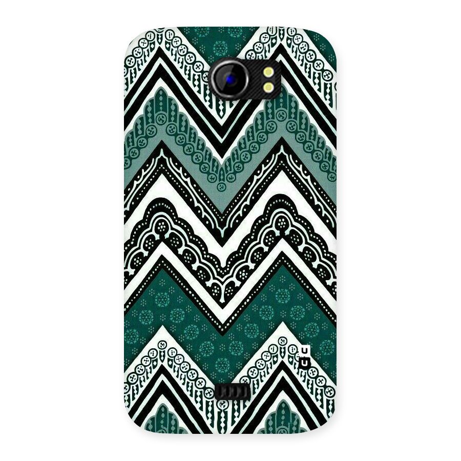 Patterned Chevron Back Case for Micromax Canvas 2 A110