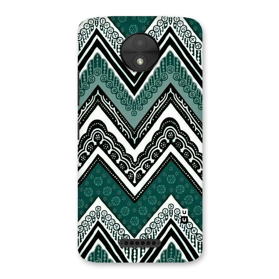 Patterned Chevron Back Case for Moto C