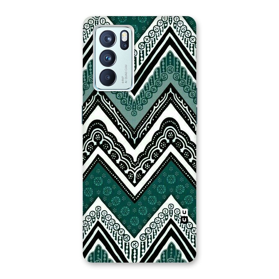 Patterned Chevron Back Case for Oppo Reno6 Pro 5G