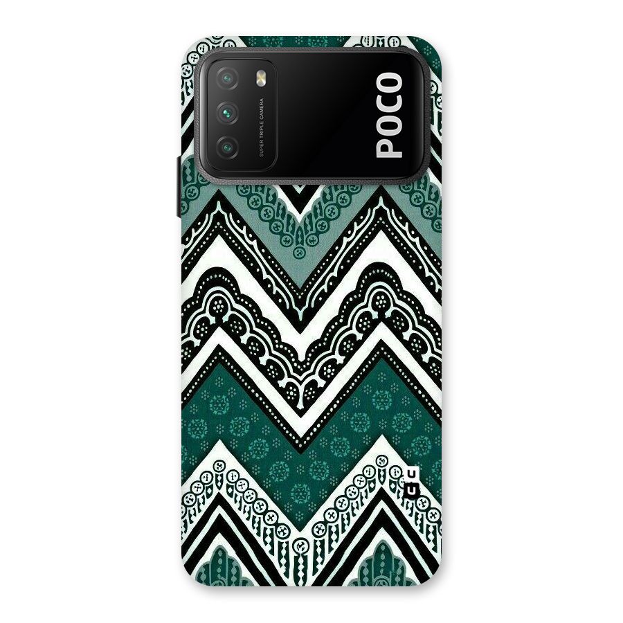 Patterned Chevron Back Case for Poco M3