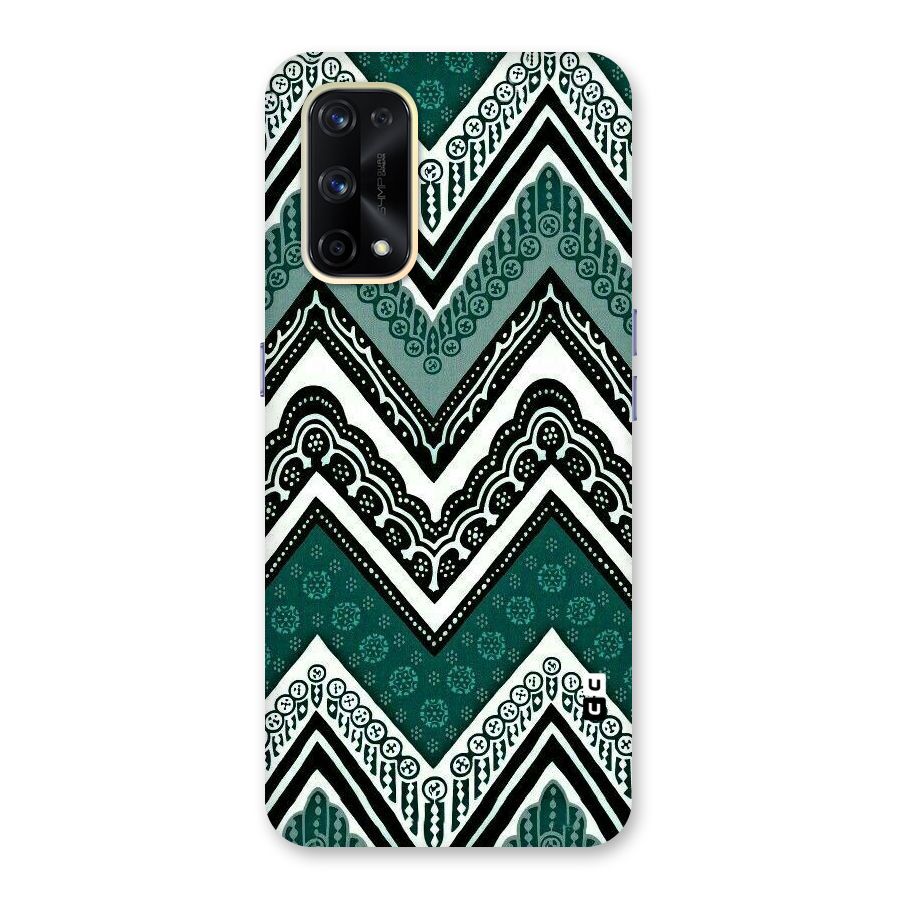 Patterned Chevron Glass Back Case for Realme X7 Pro