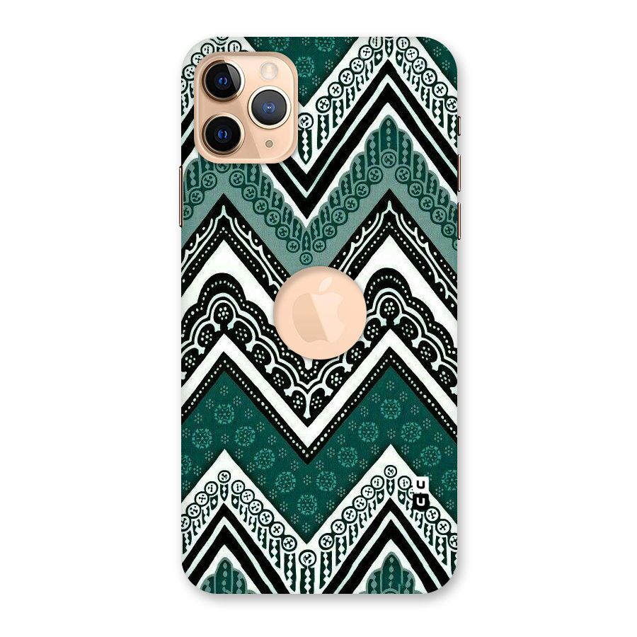 Patterned Chevron Back Case for iPhone 11 Pro Max Logo Cut