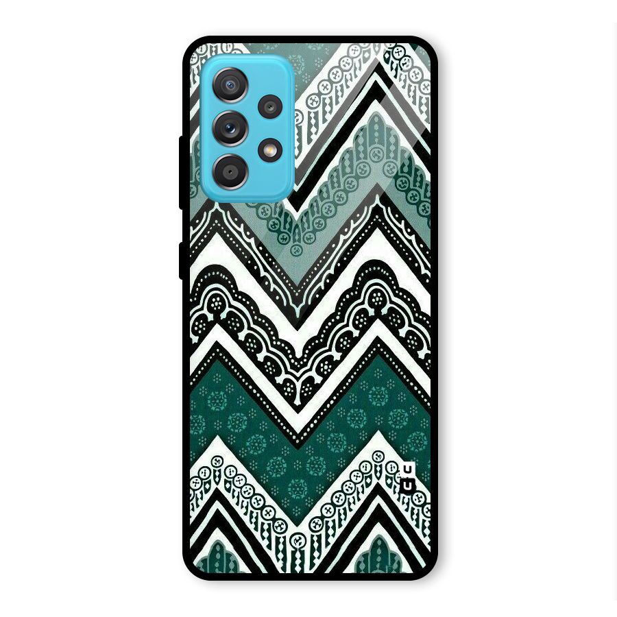 Patterned Chevron Glass Back Case for Galaxy A52