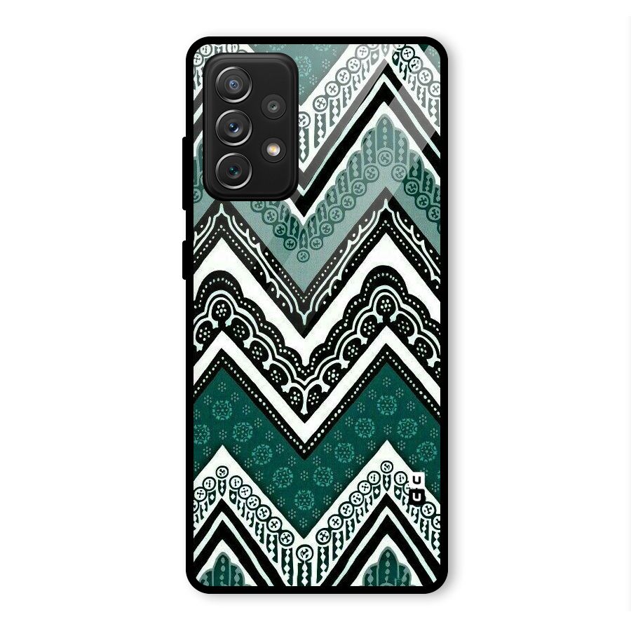 Patterned Chevron Glass Back Case for Galaxy A72