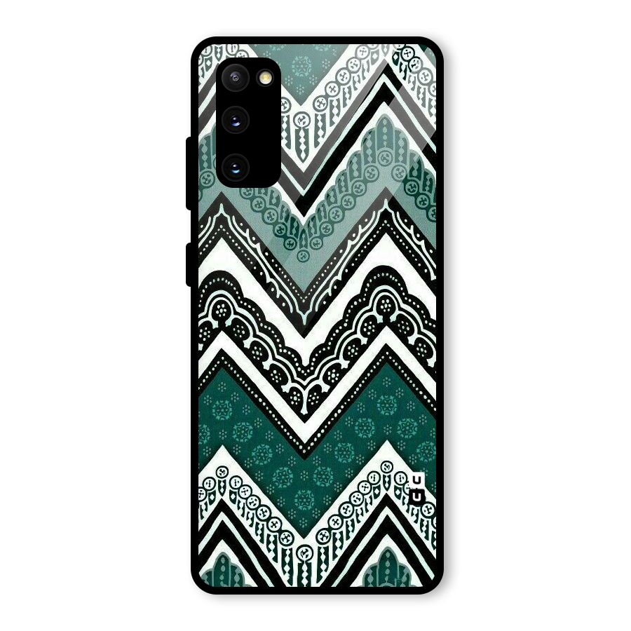 Patterned Chevron Glass Back Case for Galaxy S20 FE 5G