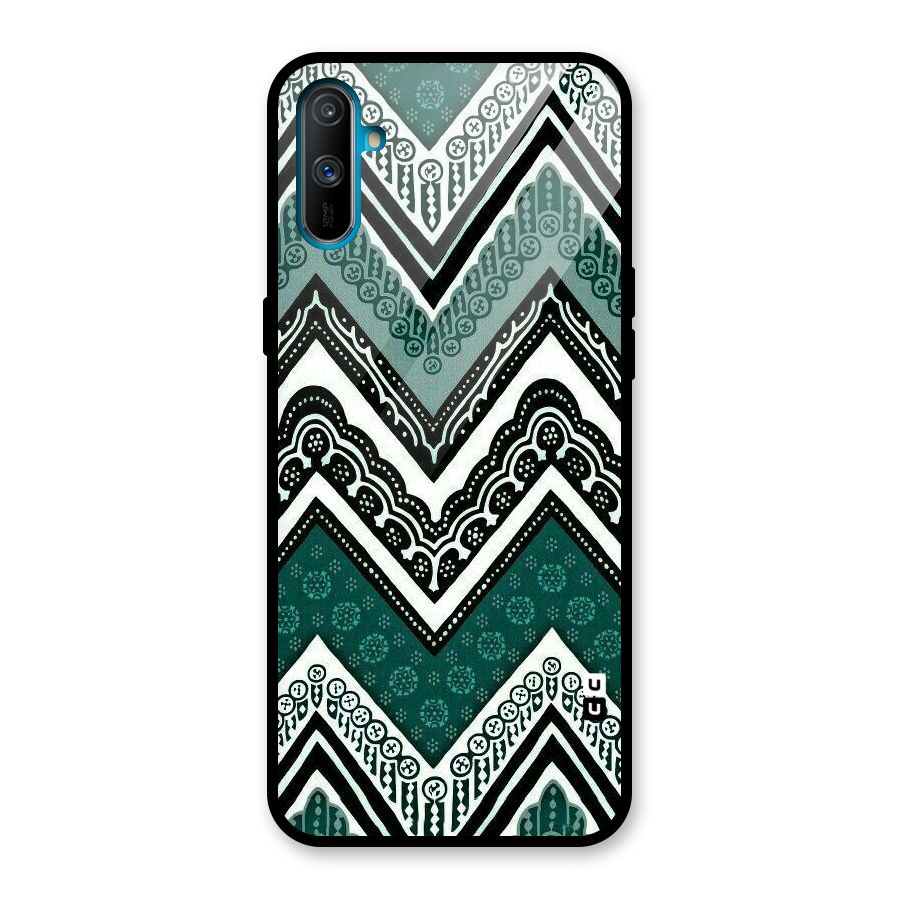 Patterned Chevron Glass Back Case for Realme C3