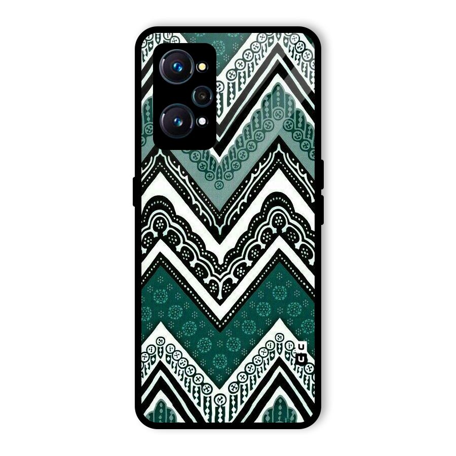 Patterned Chevron Glass Back Case for Realme GT Neo2