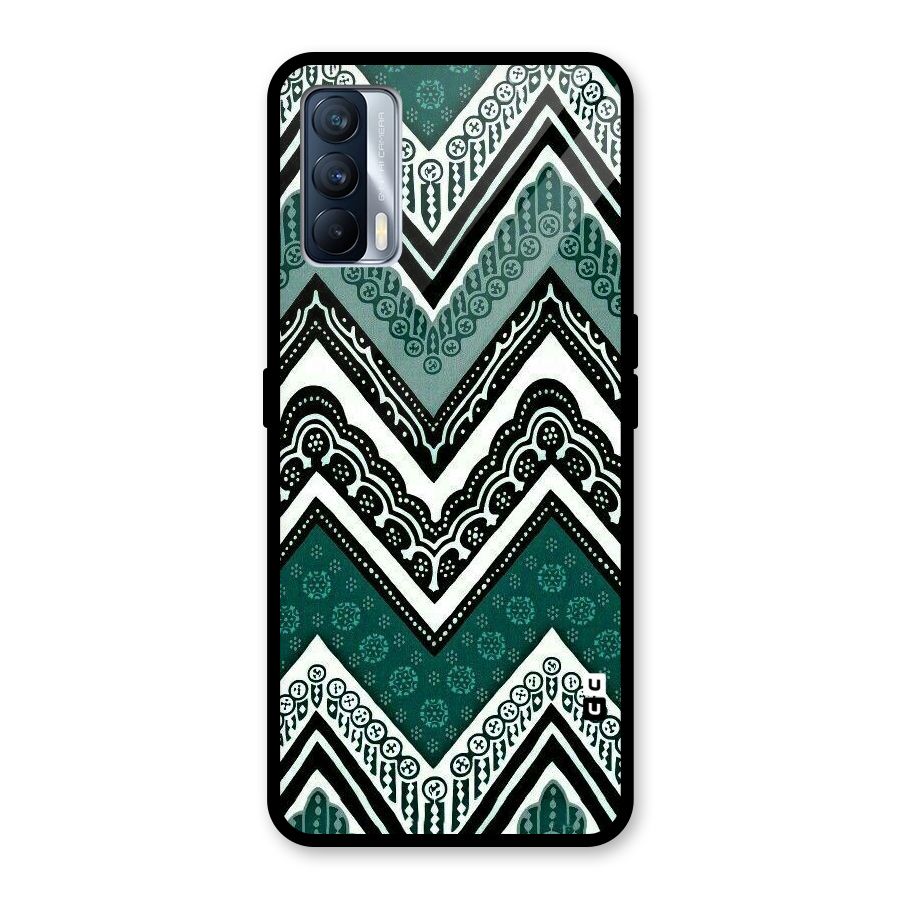 Patterned Chevron Glass Back Case for Realme X7
