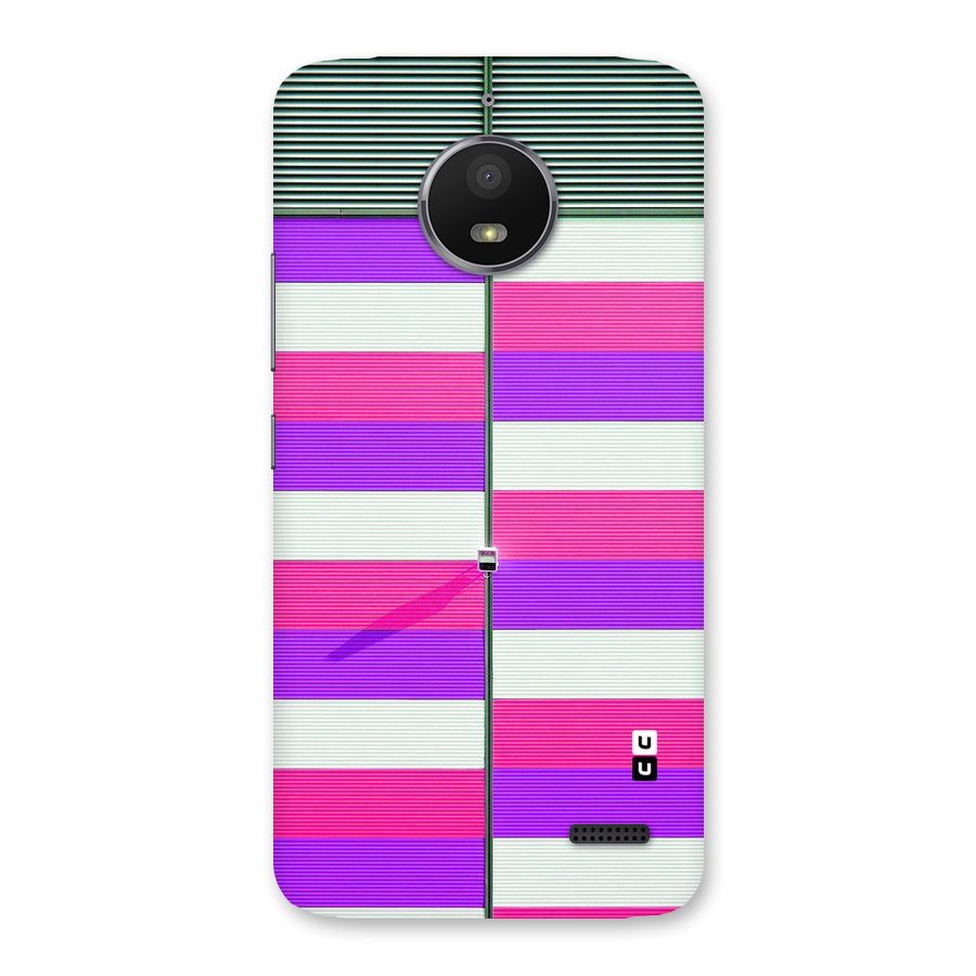 Patterns City Back Case for Moto E4