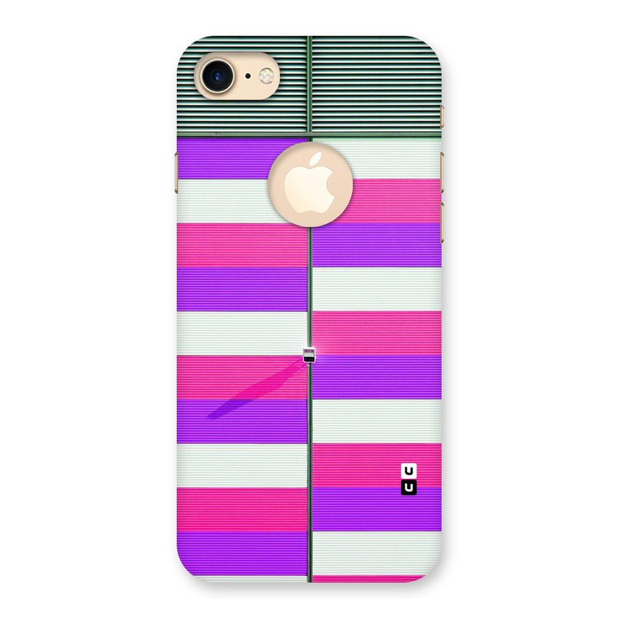 Patterns City Back Case for iPhone 8 Logo Cut