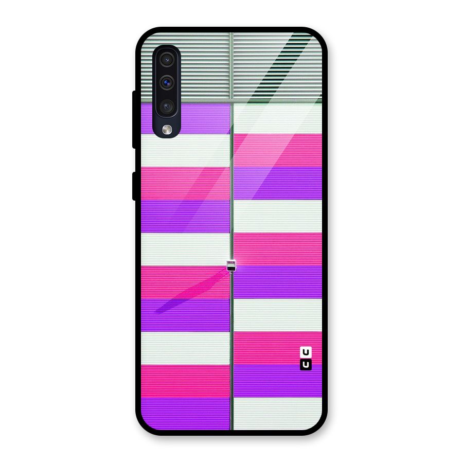 Patterns City Glass Back Case for Galaxy A30s
