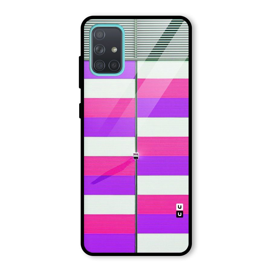 Patterns City Glass Back Case for Galaxy A71