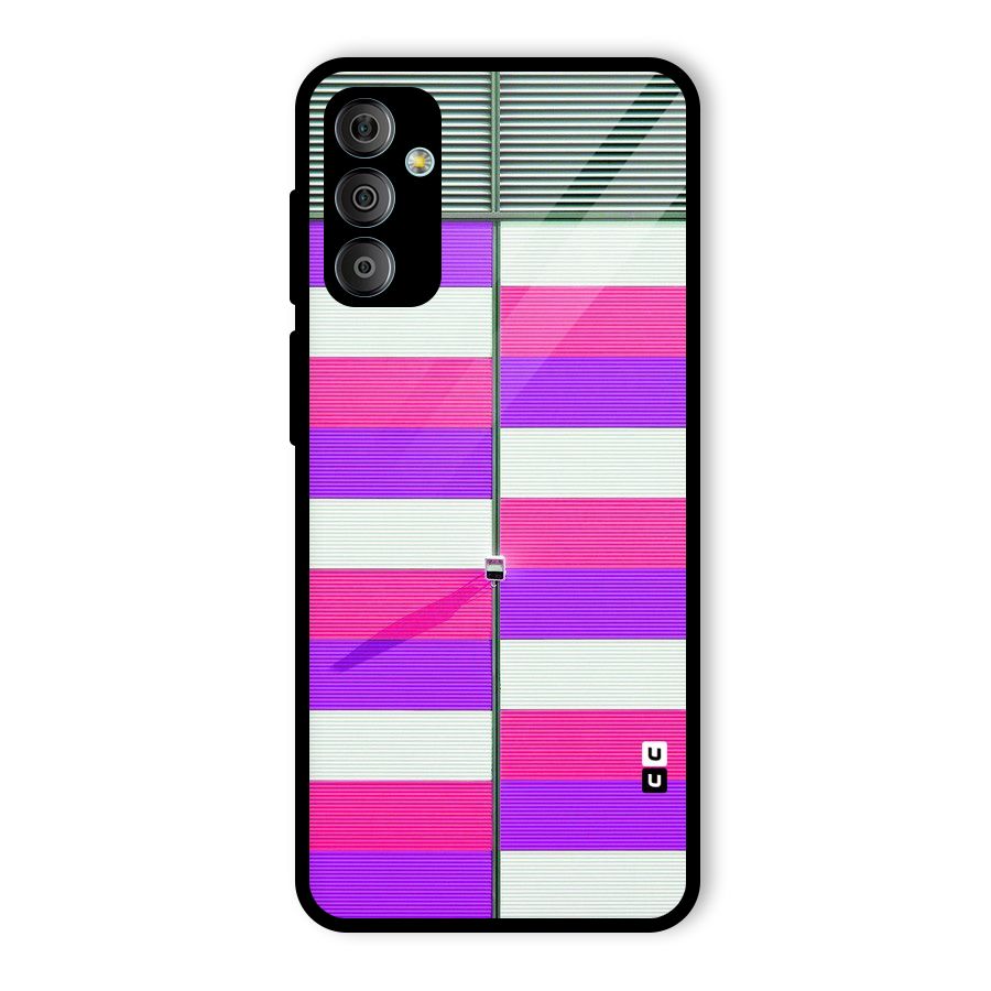 Patterns City Glass Back Case for Galaxy F23