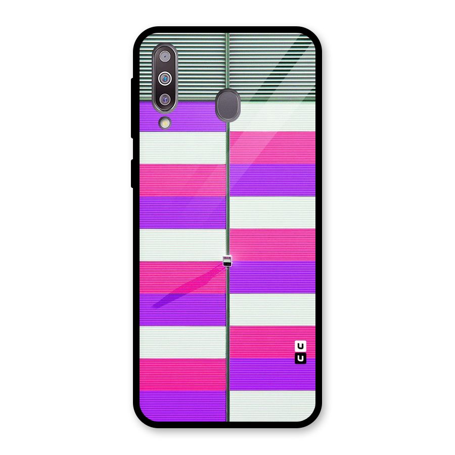 Patterns City Glass Back Case for Galaxy M30