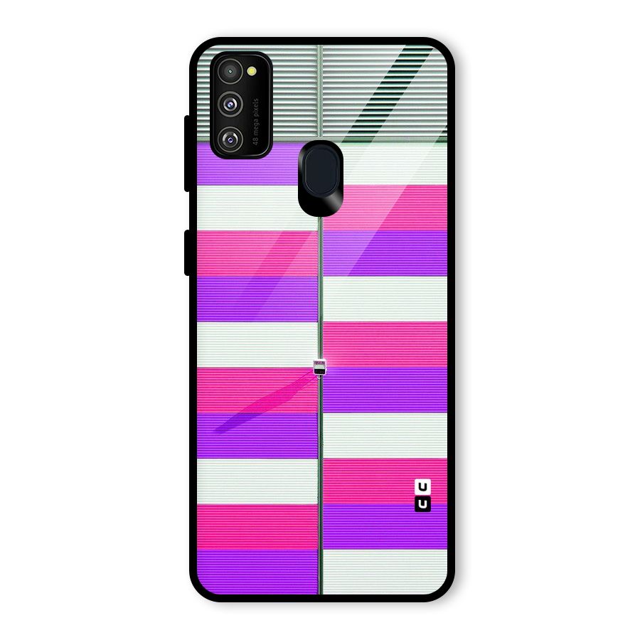 Patterns City Glass Back Case for Galaxy M30s