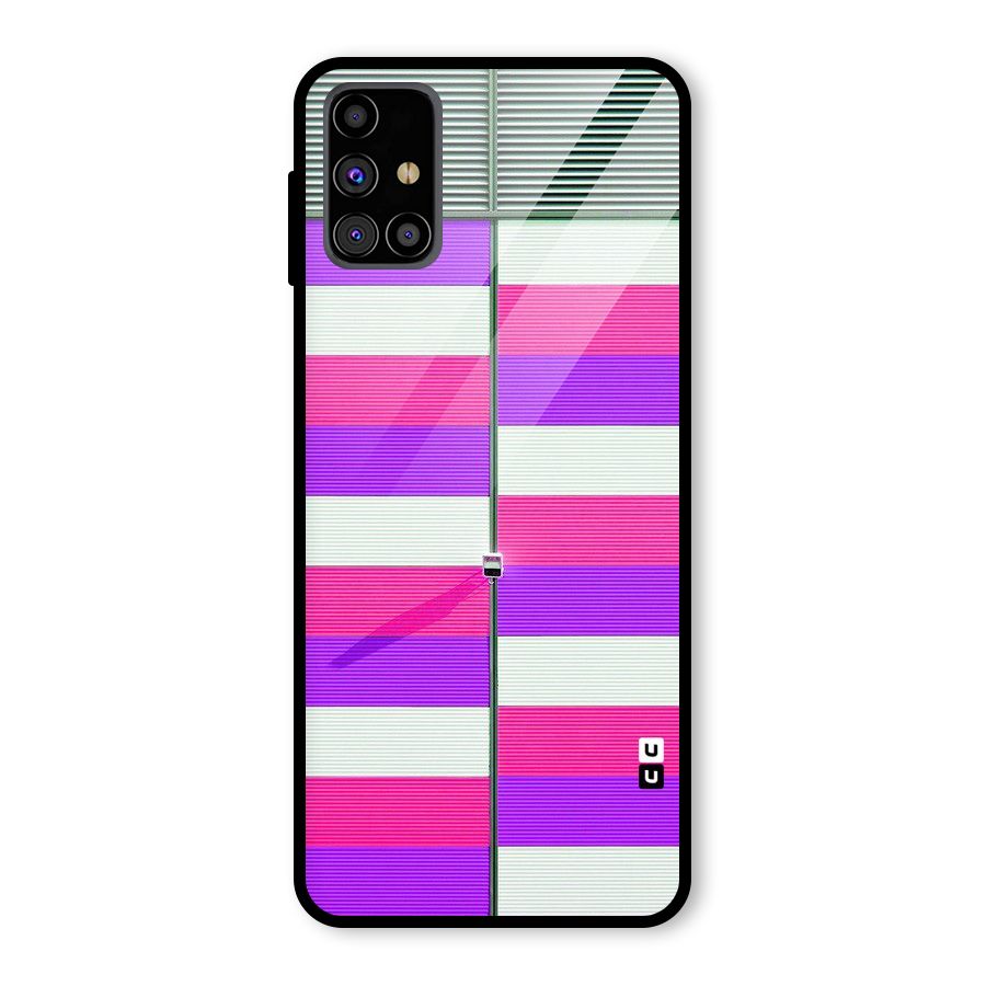 Patterns City Glass Back Case for Galaxy M31s