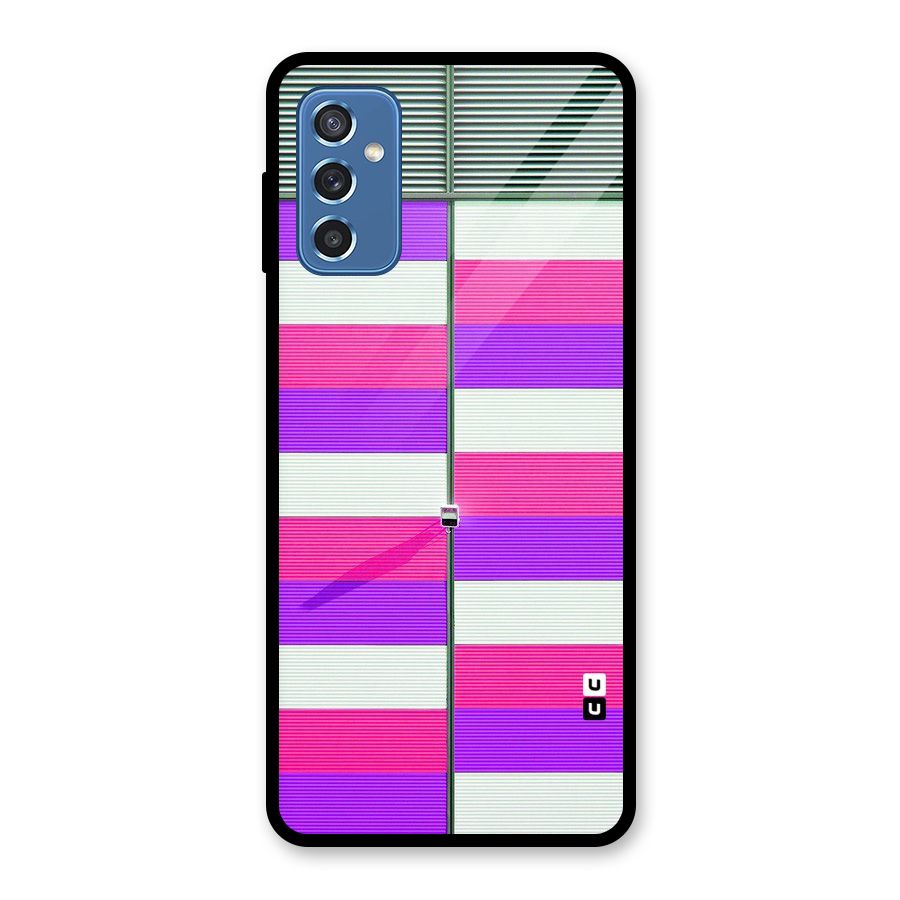 Patterns City Glass Back Case for Galaxy M52 5G