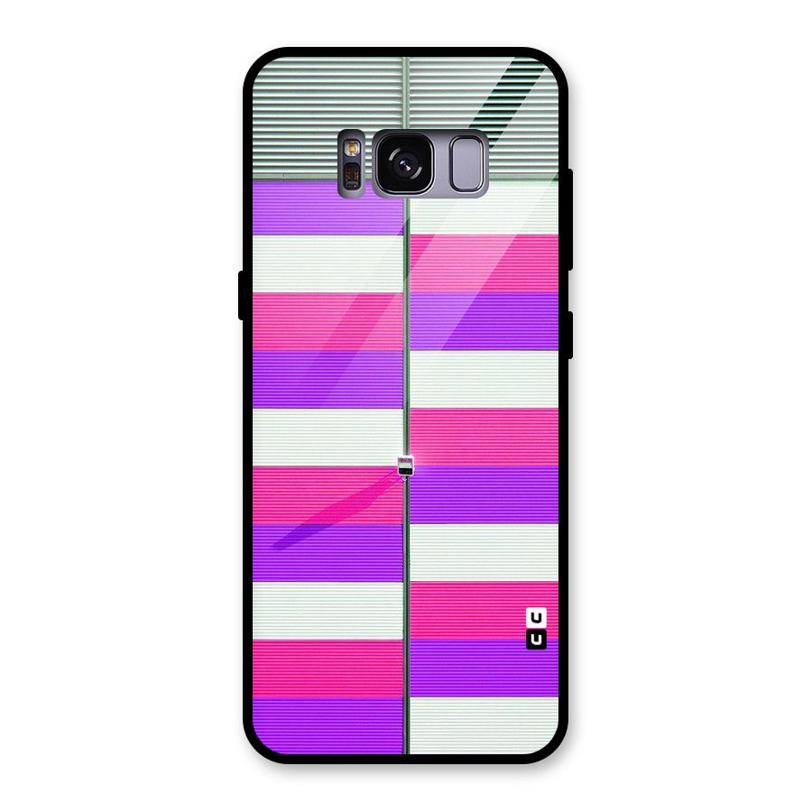 Patterns City Glass Back Case for Galaxy S8