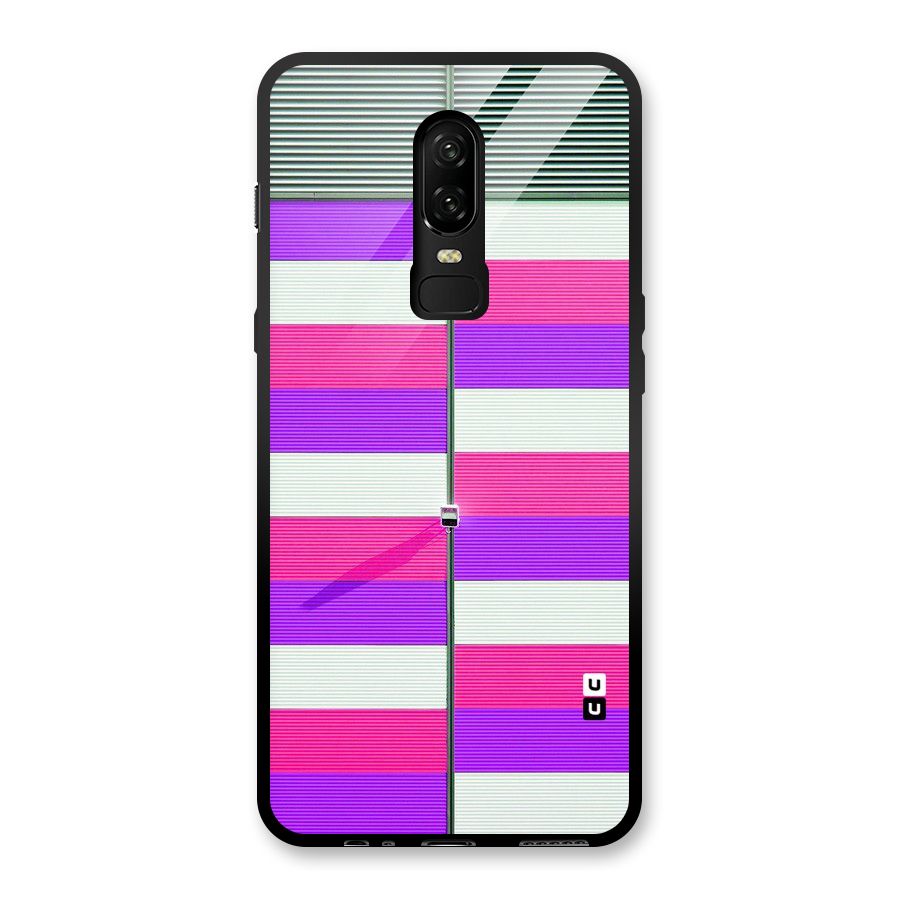 Patterns City Glass Back Case for OnePlus 6