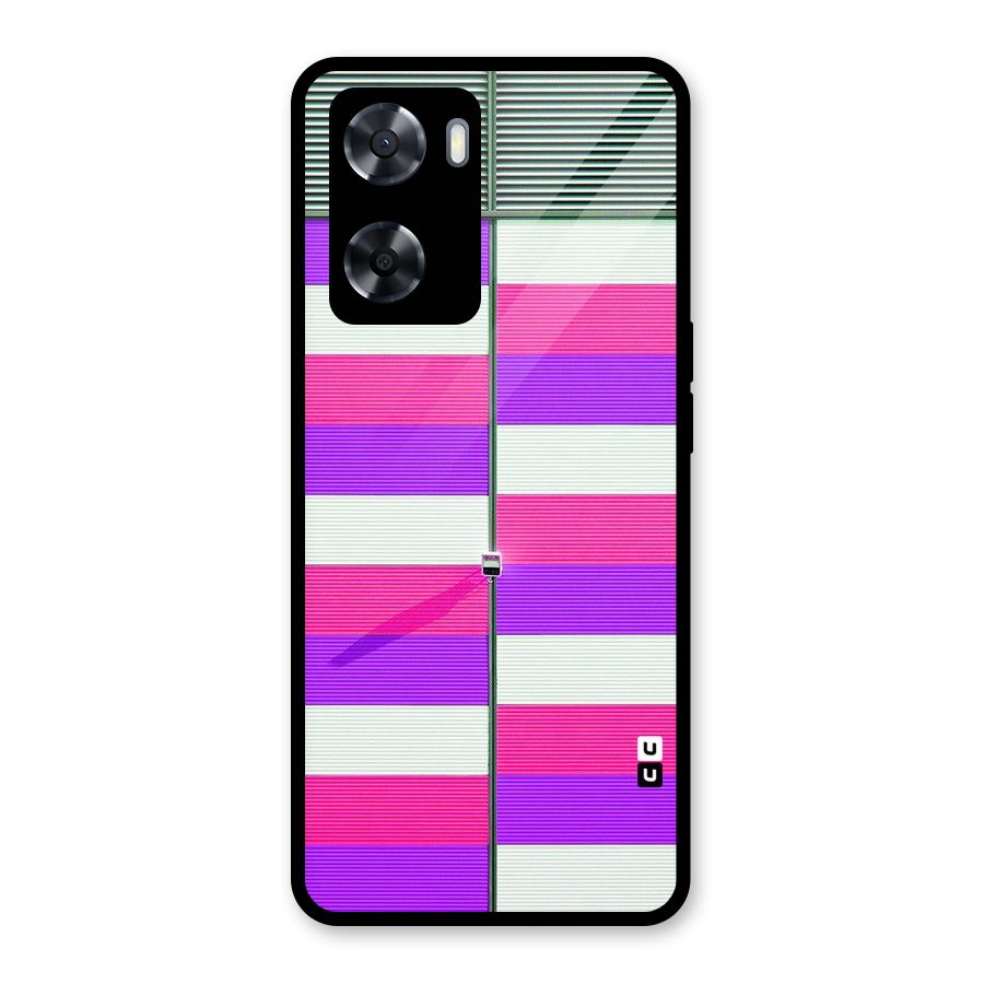 Patterns City Glass Back Case for Oppo A57 2022