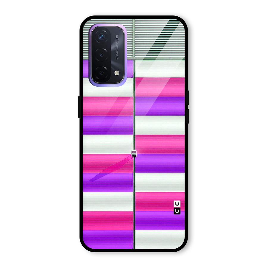 Patterns City Glass Back Case for Oppo A74 5G
