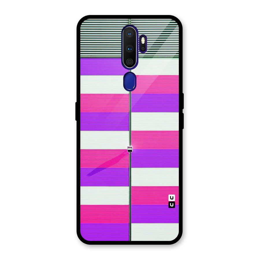 Patterns City Glass Back Case for Oppo A9 (2020)