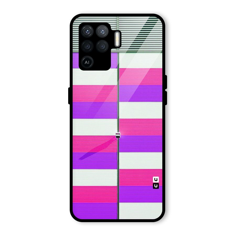 Patterns City Glass Back Case for Oppo F19 Pro