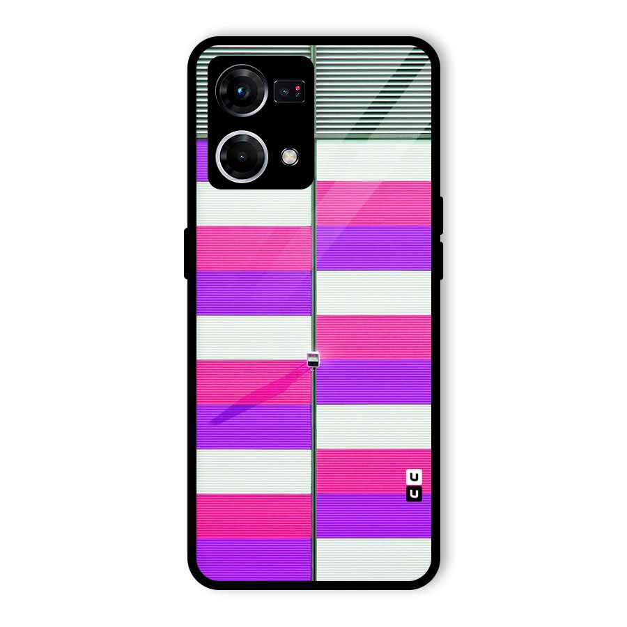 Patterns City Glass Back Case for Oppo F21 Pro 4G