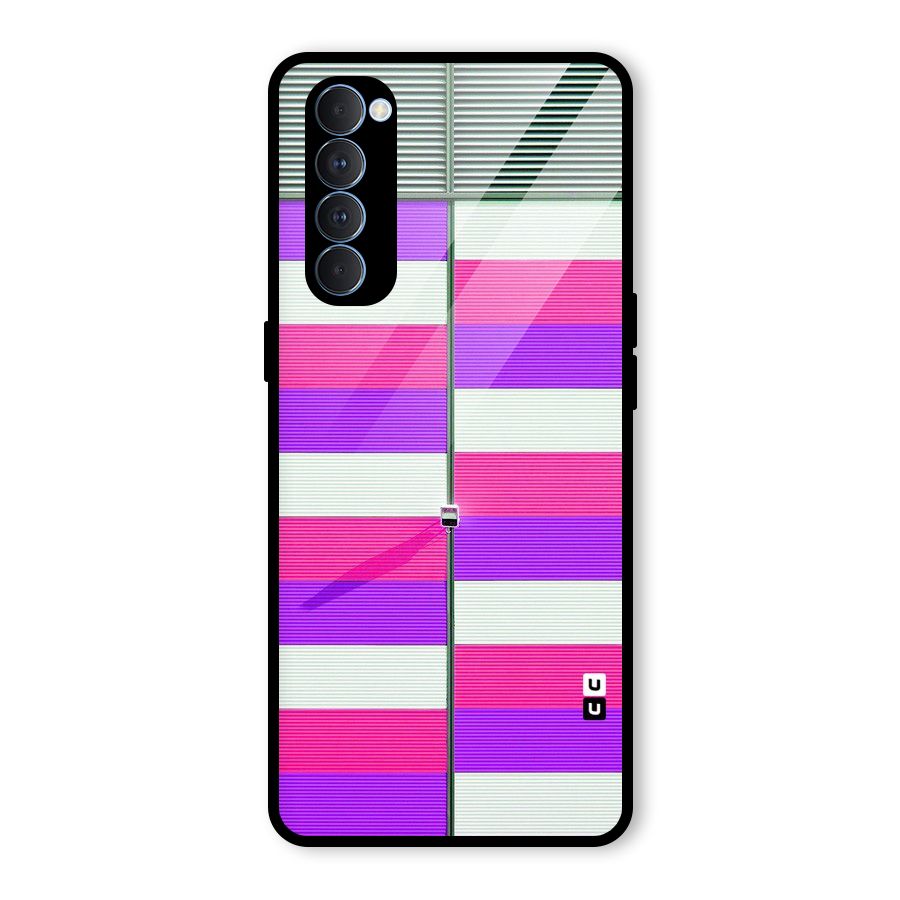 Patterns City Glass Back Case for Oppo Reno4 Pro