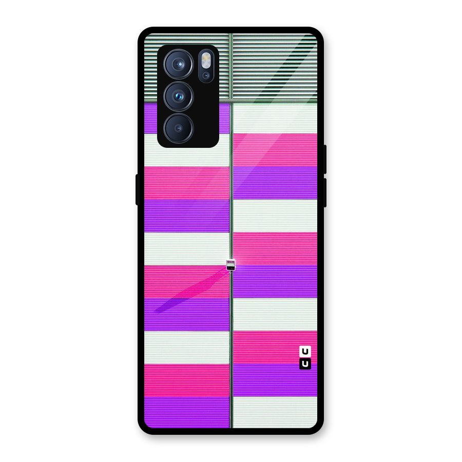 Patterns City Glass Back Case for Oppo Reno6 Pro 5G