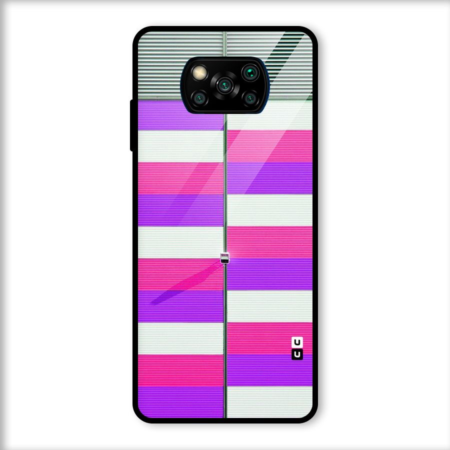 Patterns City Glass Back Case for Poco X3