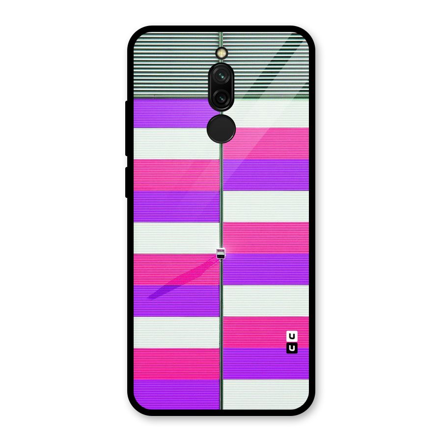 Patterns City Glass Back Case for Redmi 8
