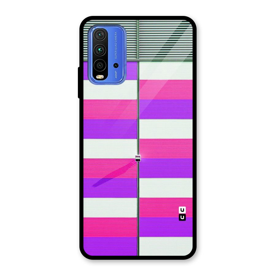 Patterns City Glass Back Case for Redmi 9 Power