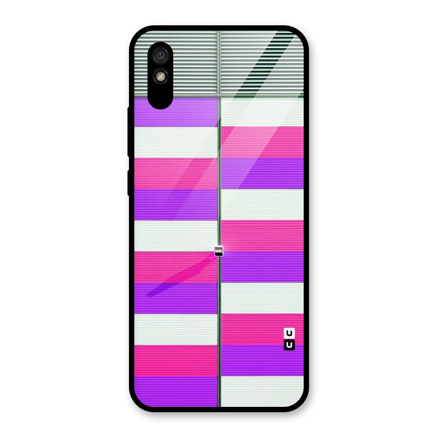 Patterns City Glass Back Case for Redmi 9i