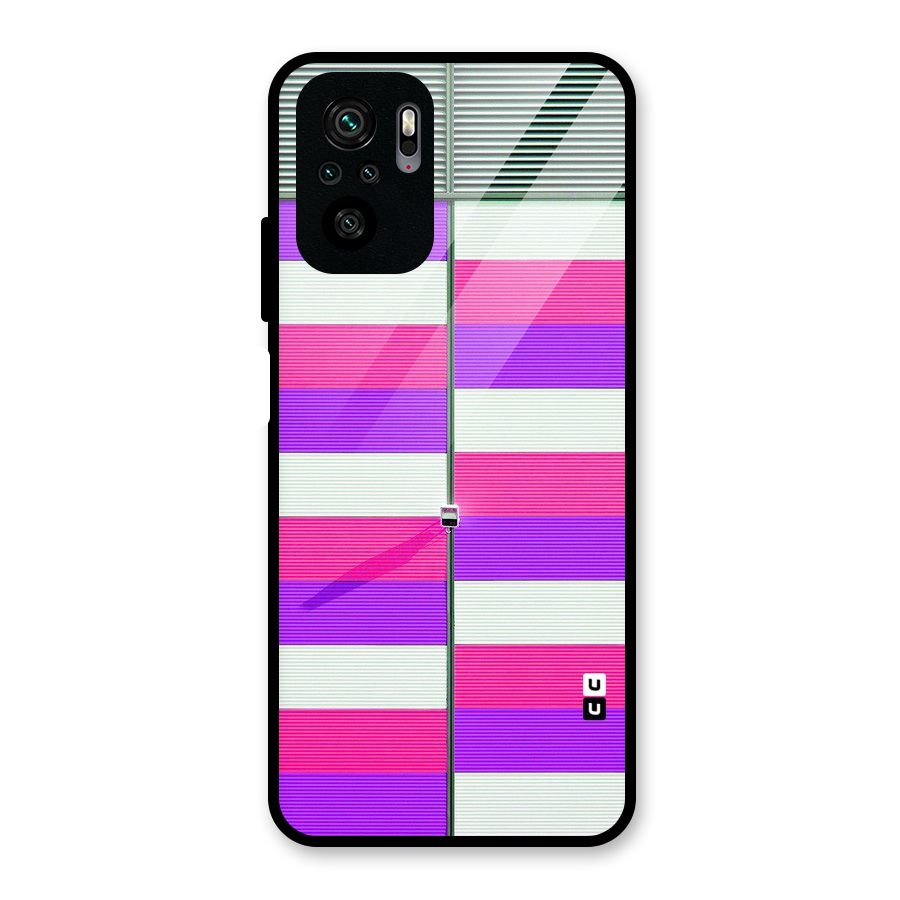 Patterns City Glass Back Case for Redmi Note 11 SE