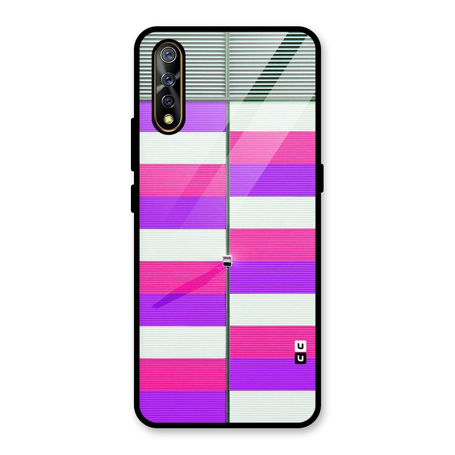 Patterns City Glass Back Case for Vivo S1