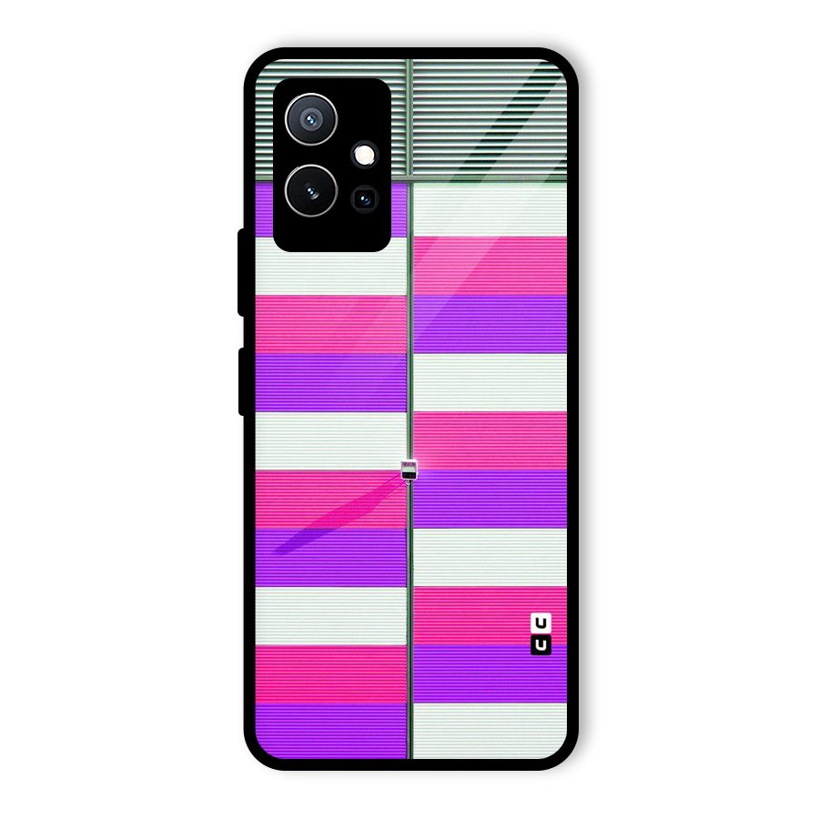 Patterns City Glass Back Case for Vivo T1 5G
