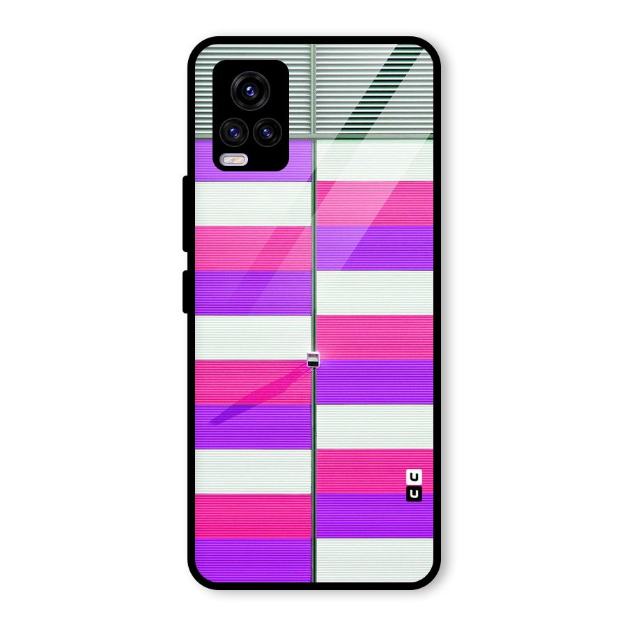 Patterns City Glass Back Case for Vivo V20
