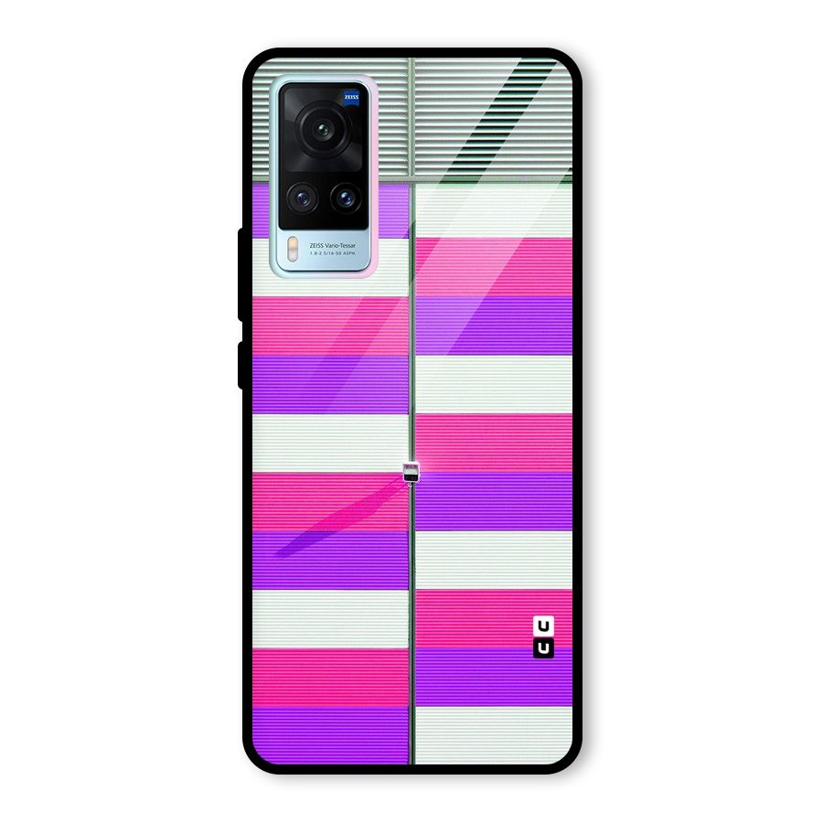 Patterns City Glass Back Case for Vivo X60