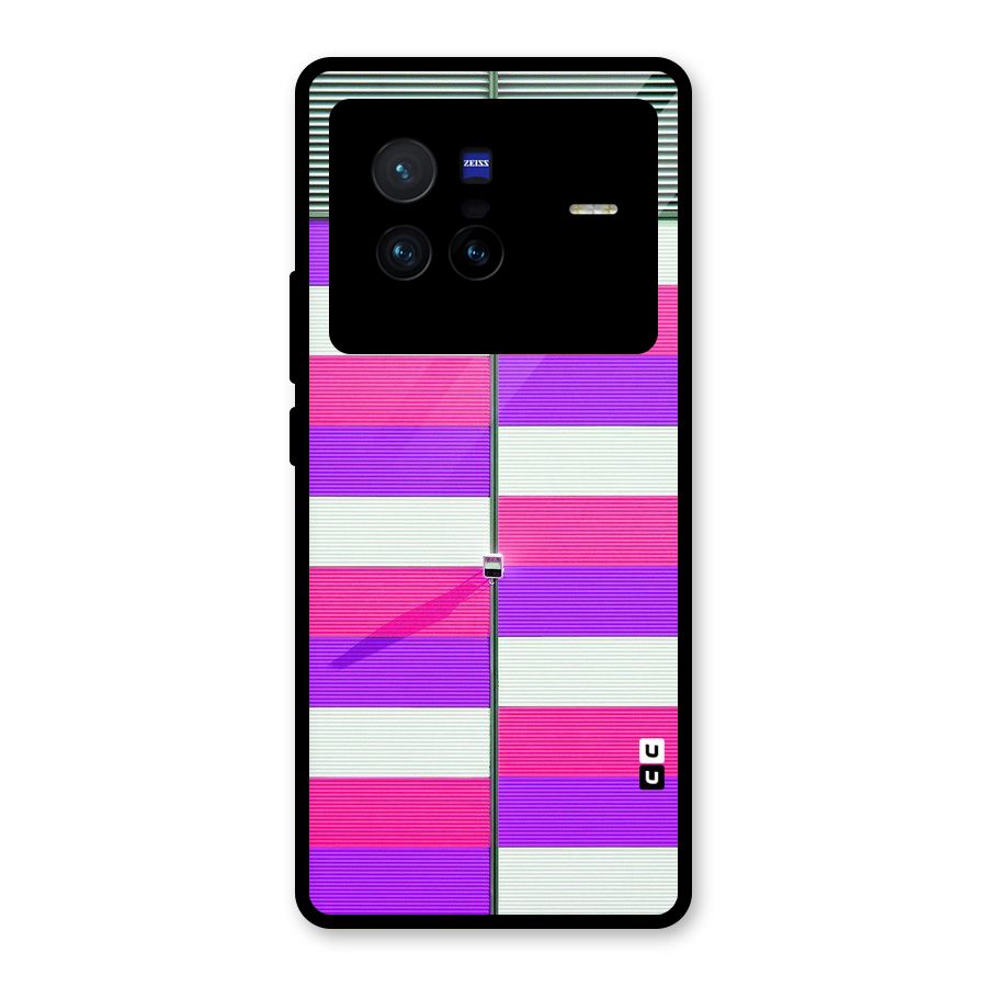 Patterns City Glass Back Case for Vivo X80