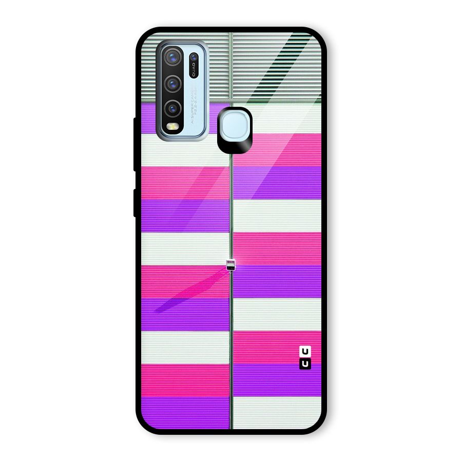 Patterns City Glass Back Case for Vivo Y50