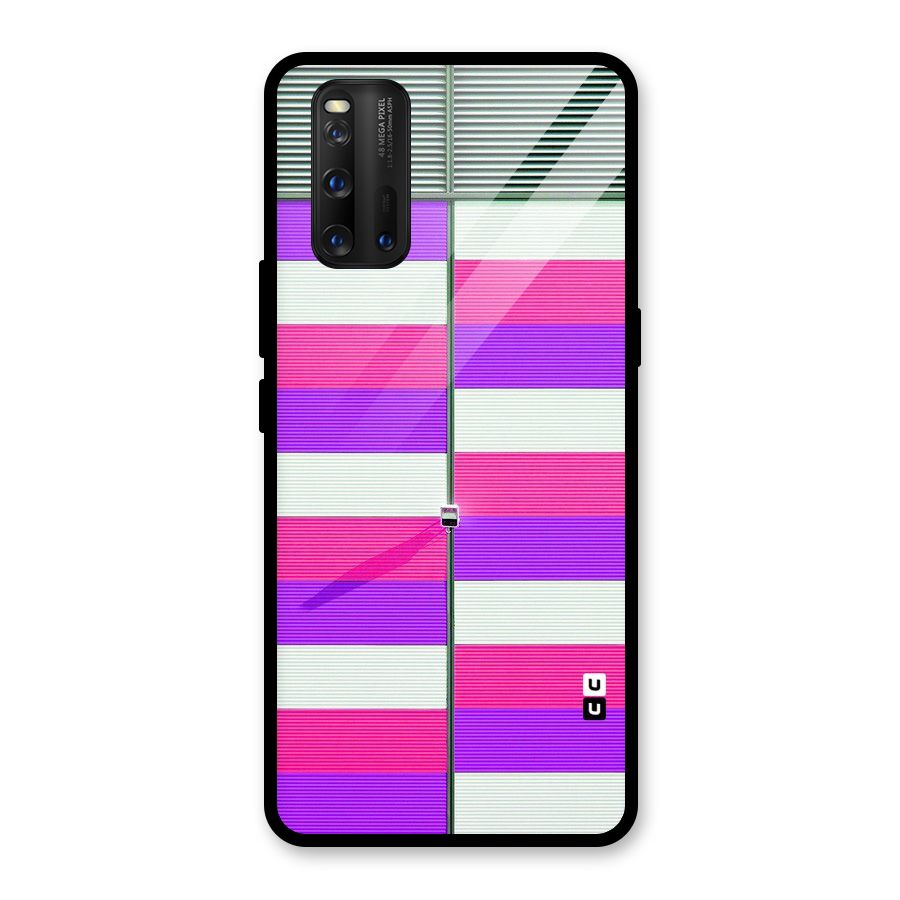 Patterns City Glass Back Case for Vivo iQOO 3