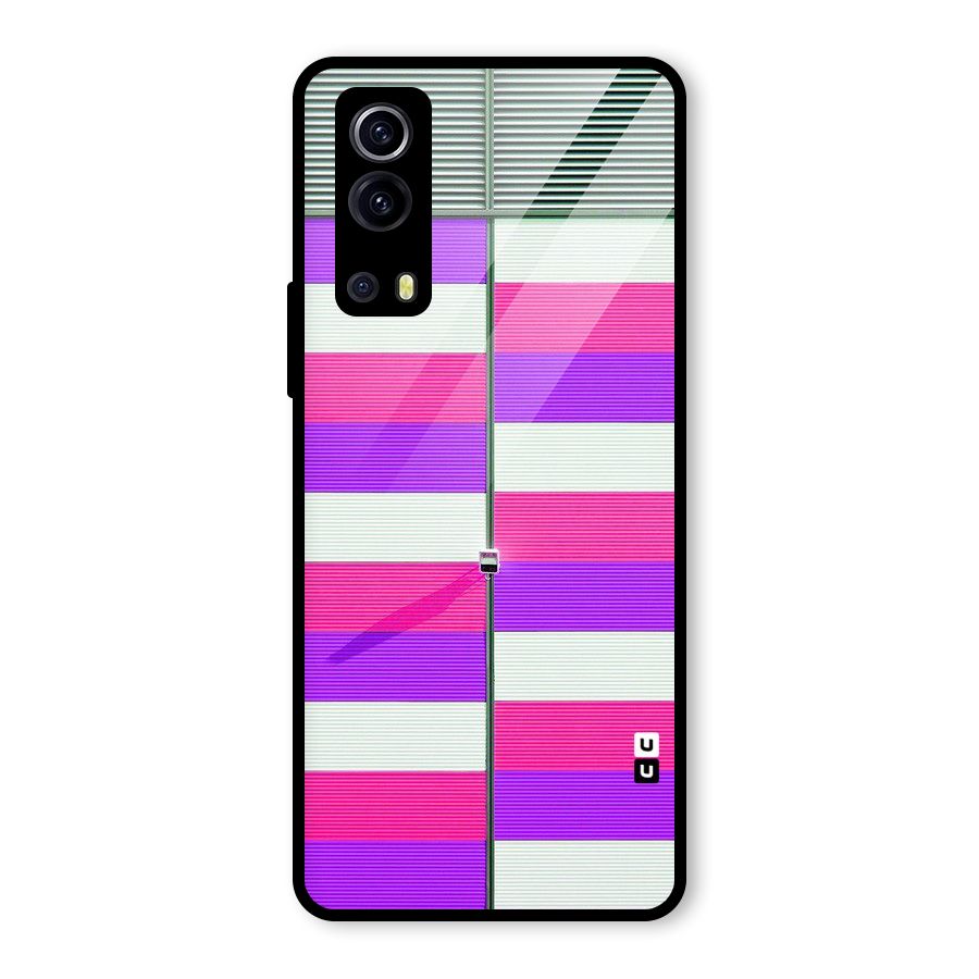 Patterns City Glass Back Case for Vivo iQOO Z3