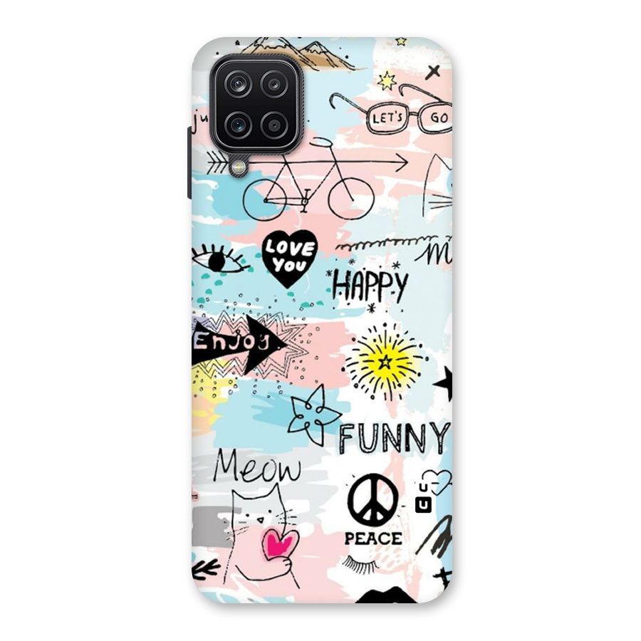 Peace And Funny Back Case for Galaxy A12