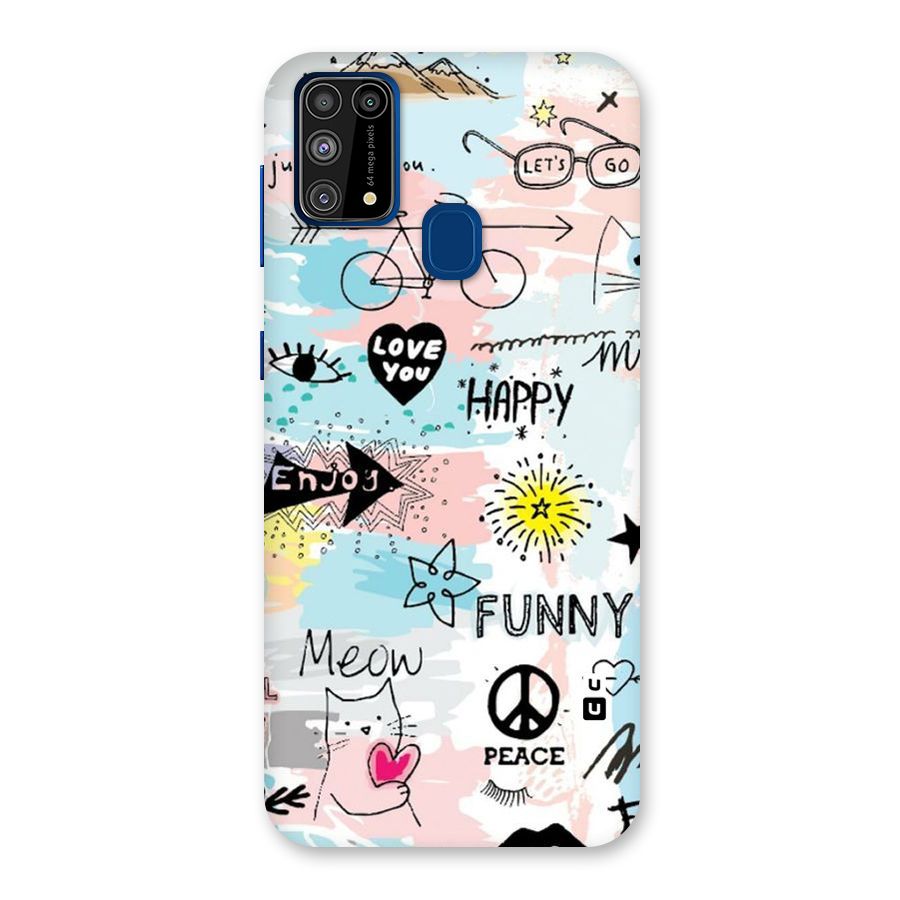 Peace And Funny Back Case for Galaxy F41