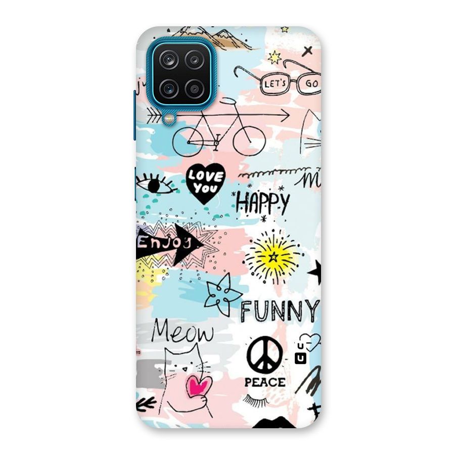 Peace And Funny Back Case for Galaxy M12